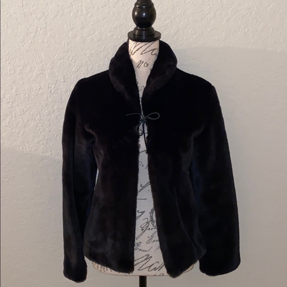 Guess Jeans Fun Fur Jacket NWOT
